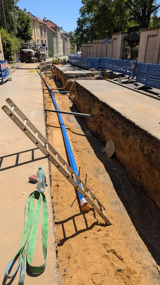 Zittau Brückenstraße, Kanal- und Leitungsbau